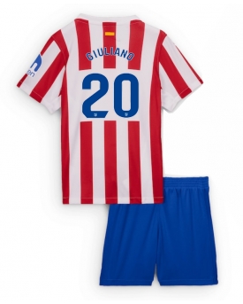 Billige Fotballdrakt Atletico Madrid Giuliano Simeone #20 Replika Hjemmedraktsett Barn 2025-26 Kortermet (med bukser)